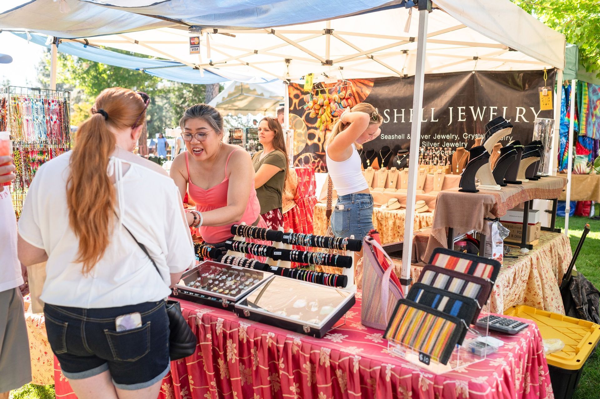 Jewelry vendor at Johnny Appleseed Days
