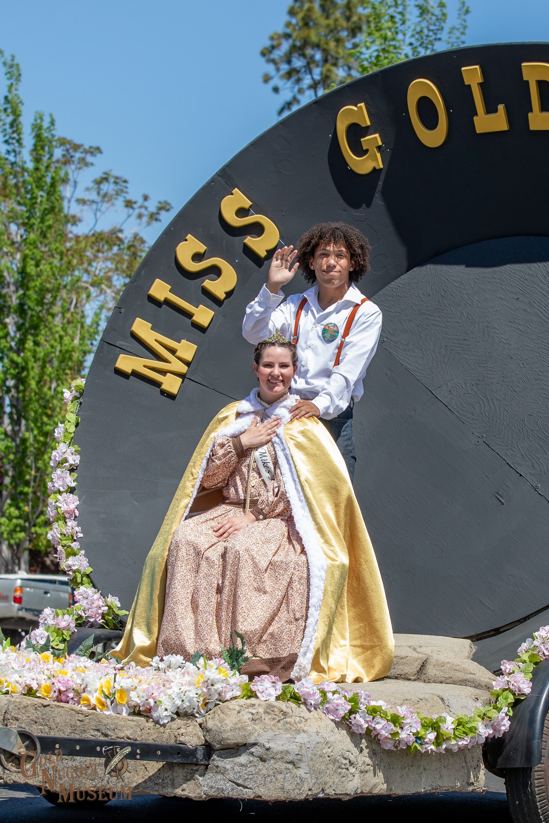 Gold Nugget Parade, Gold Nugget Museum, 2023 Gold Nugget Queen and her escort