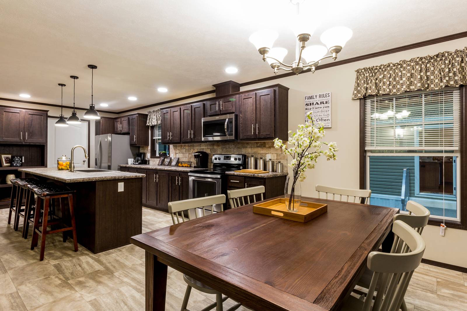 Manufactured Home Dining Room Interior Options in Lyndonville, VT