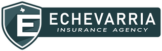 Echevarria Insurance Agency logo with shield icon and teal text on white background