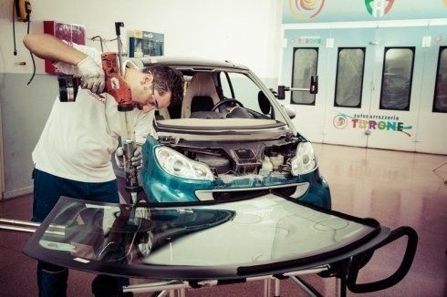 Cambio del cristallo su auto