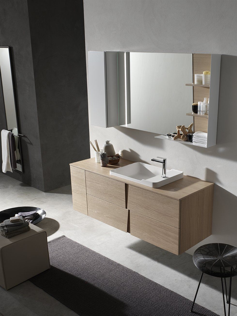 ambiente bagno rovere chiaro