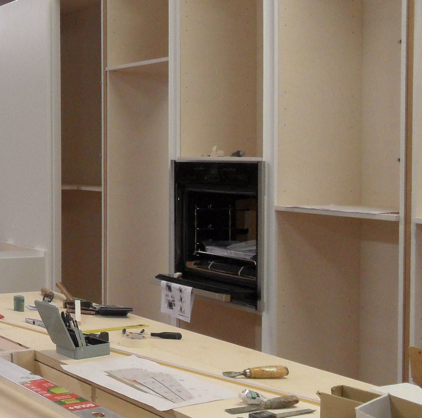 montaggio forno neff su cucina