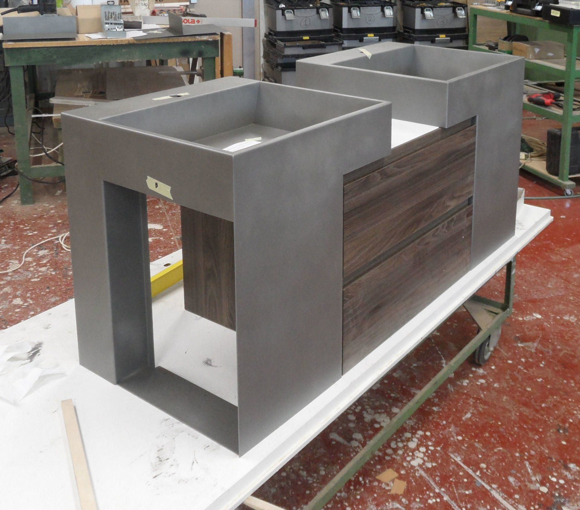 Lavabo in ferro peltro