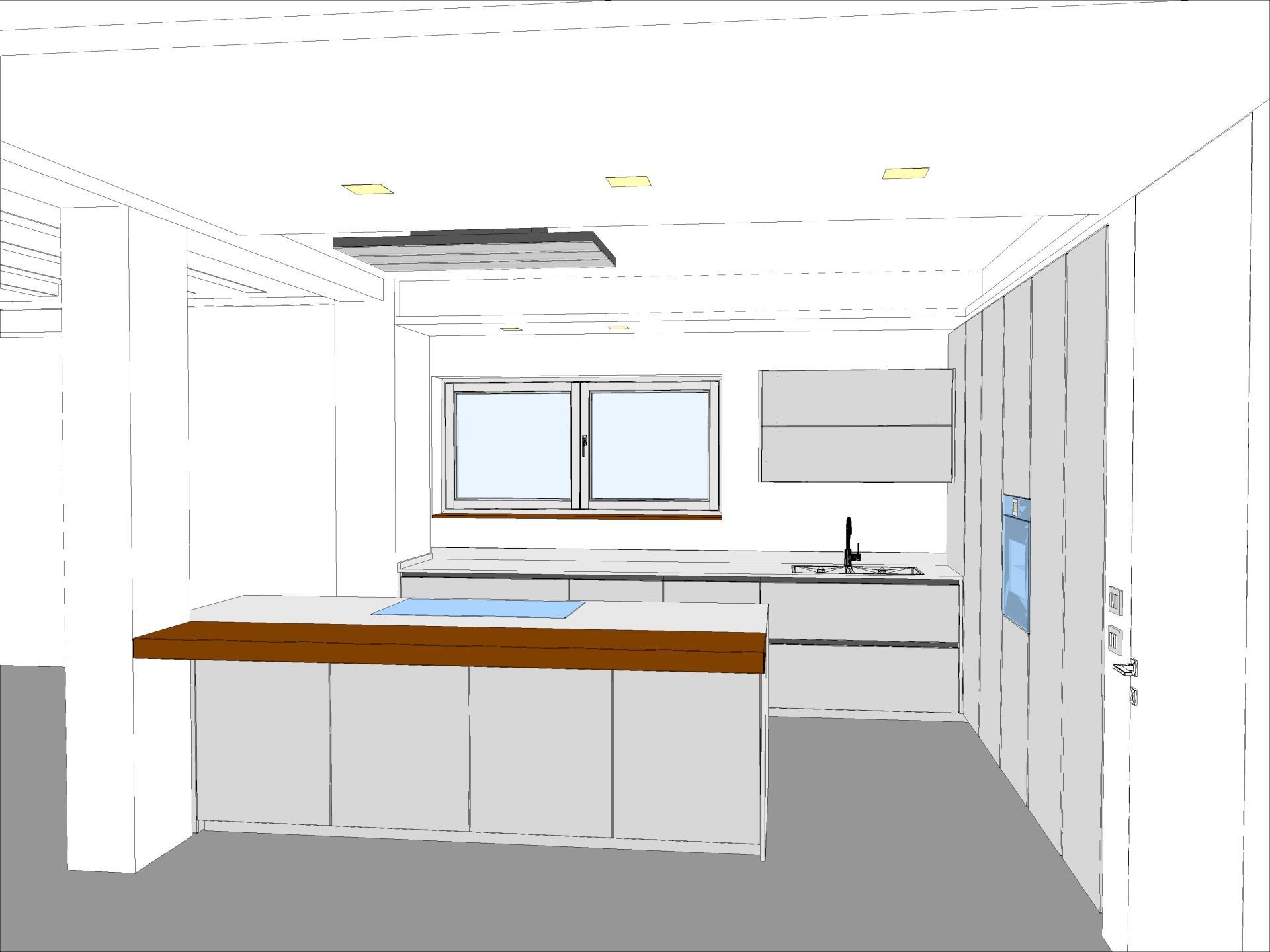 Progetto cucina Casello di Godego 03