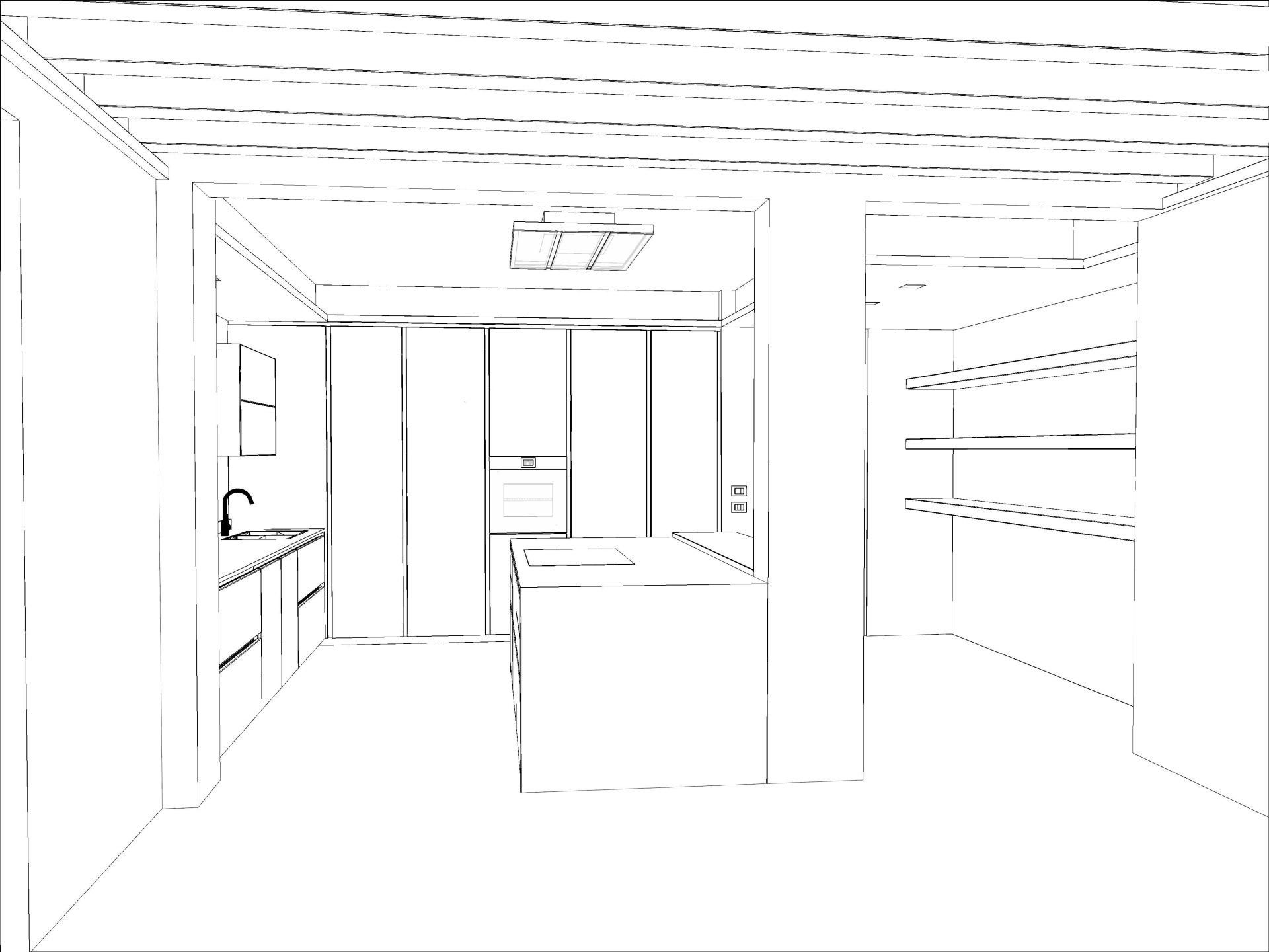 Progetto cucina Casello di Godego 04