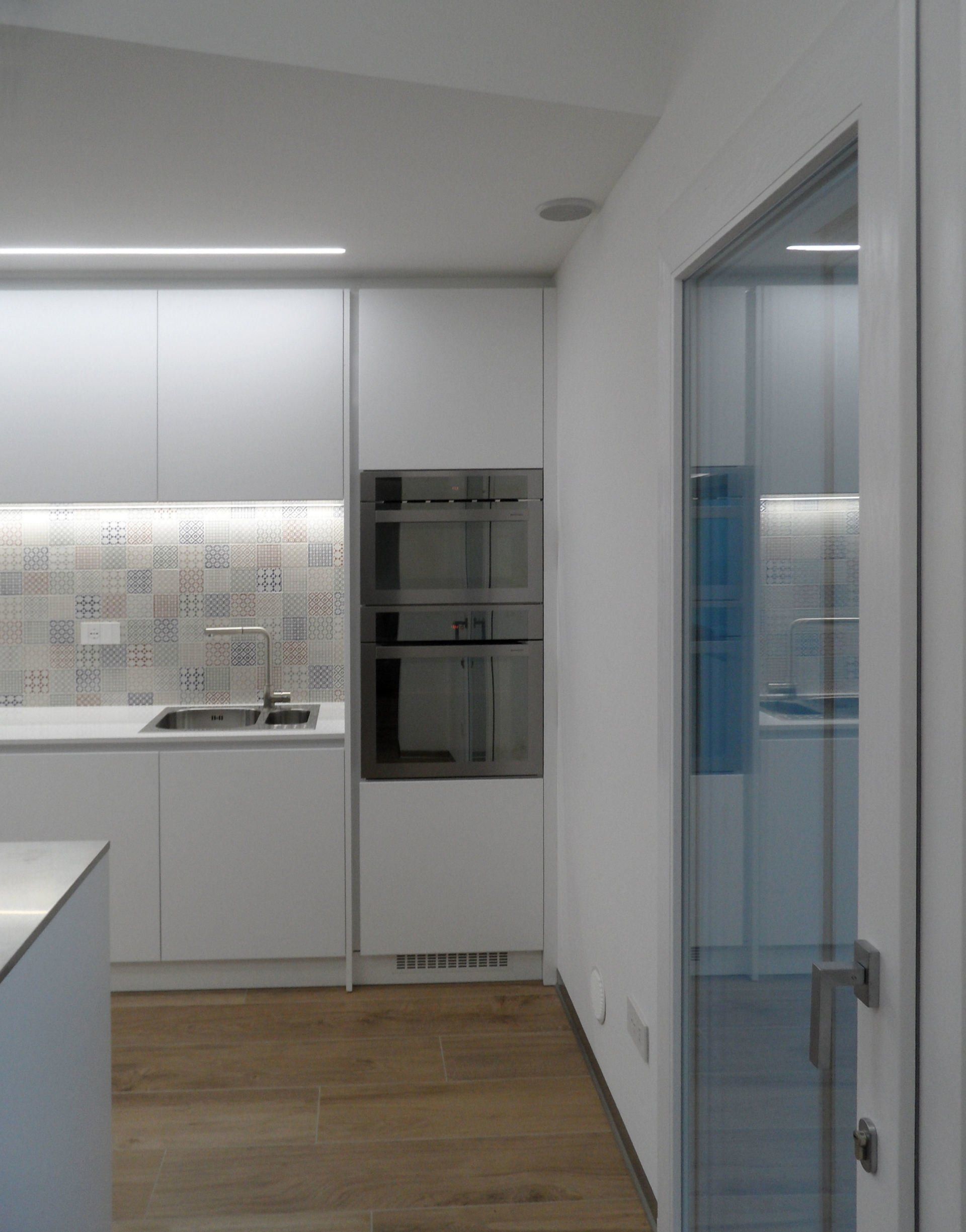 cucina con forno e microonde barazza