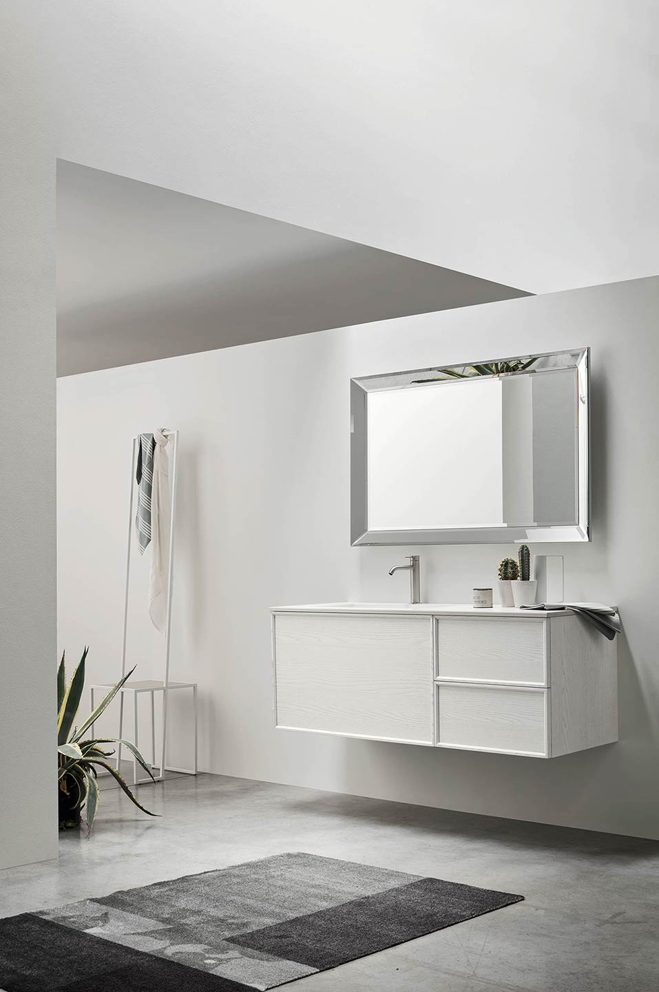 bagno moderno con telaio frassino 10
