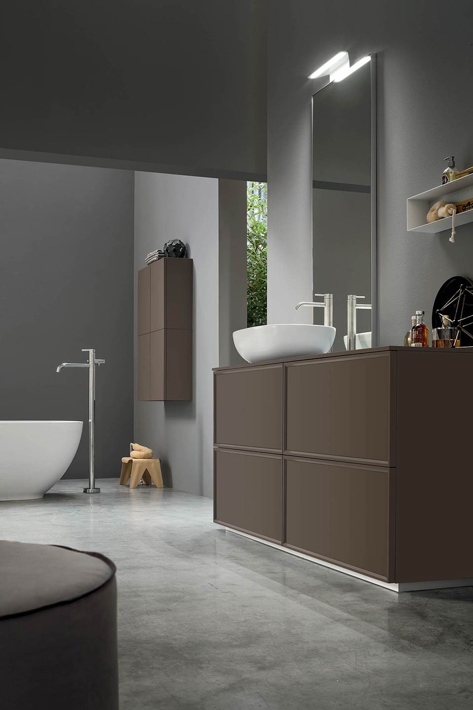 bagno moderno con telaio frassino 12 p1