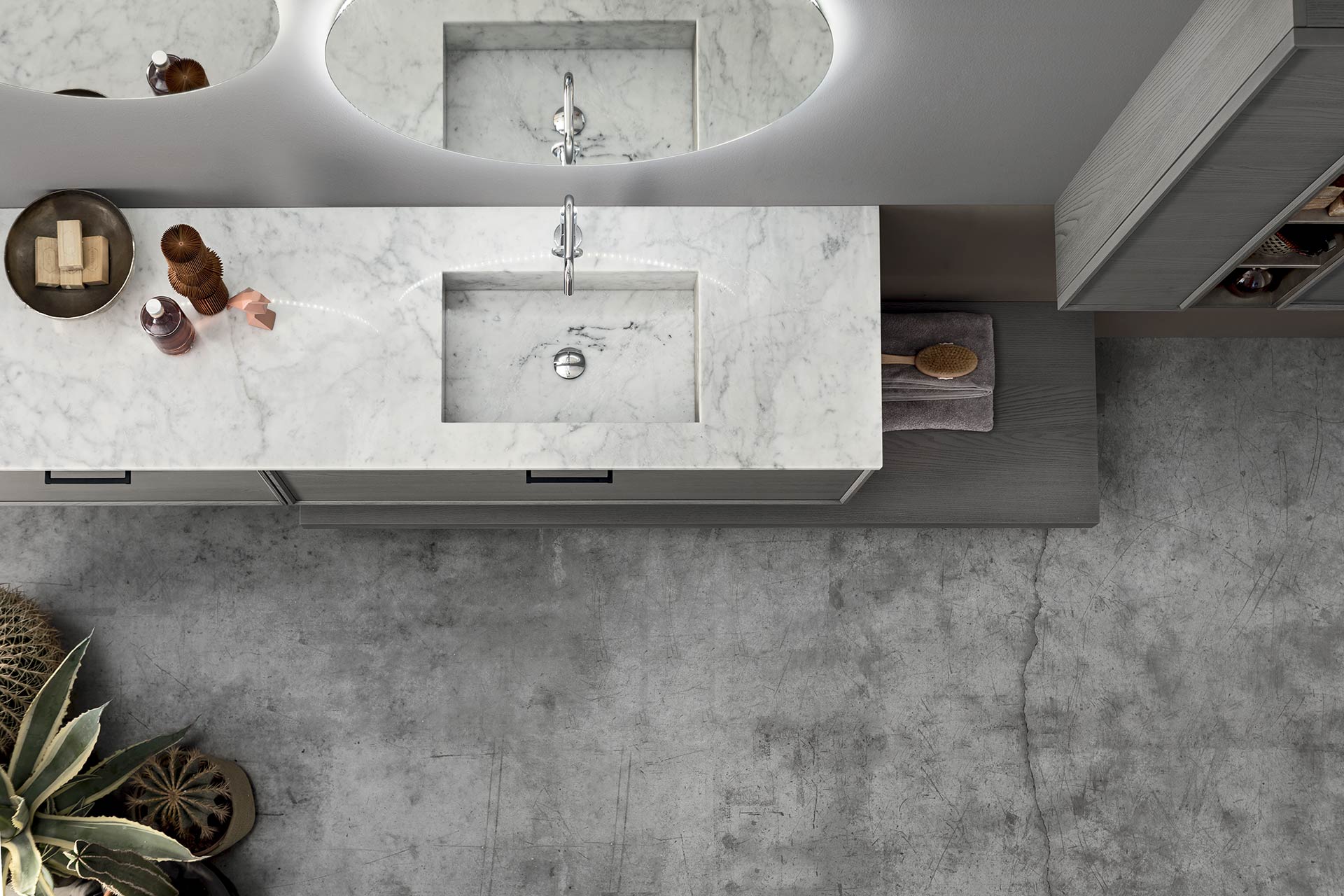 bagno moderno con telaio frassino 3 p2