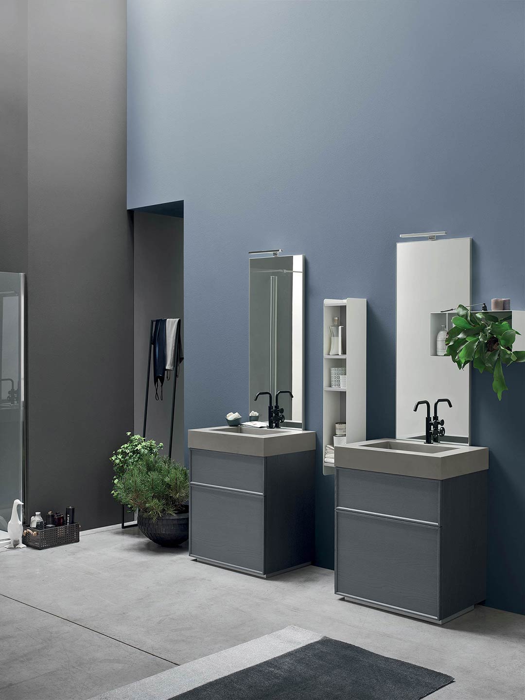 bagno moderno con telaio frassino 8 p1