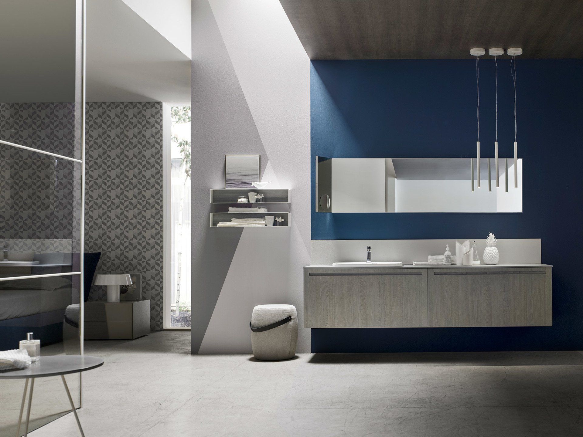 composizione bagno rovere maniglia incassata 04p6.