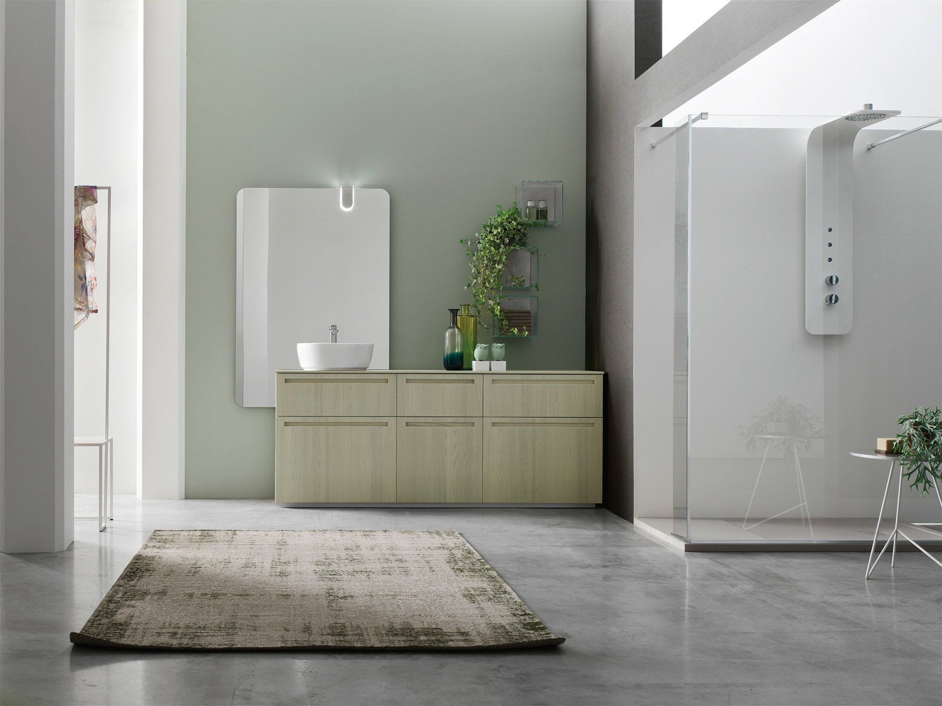 composizione bagno rovere maniglia incassata 06.