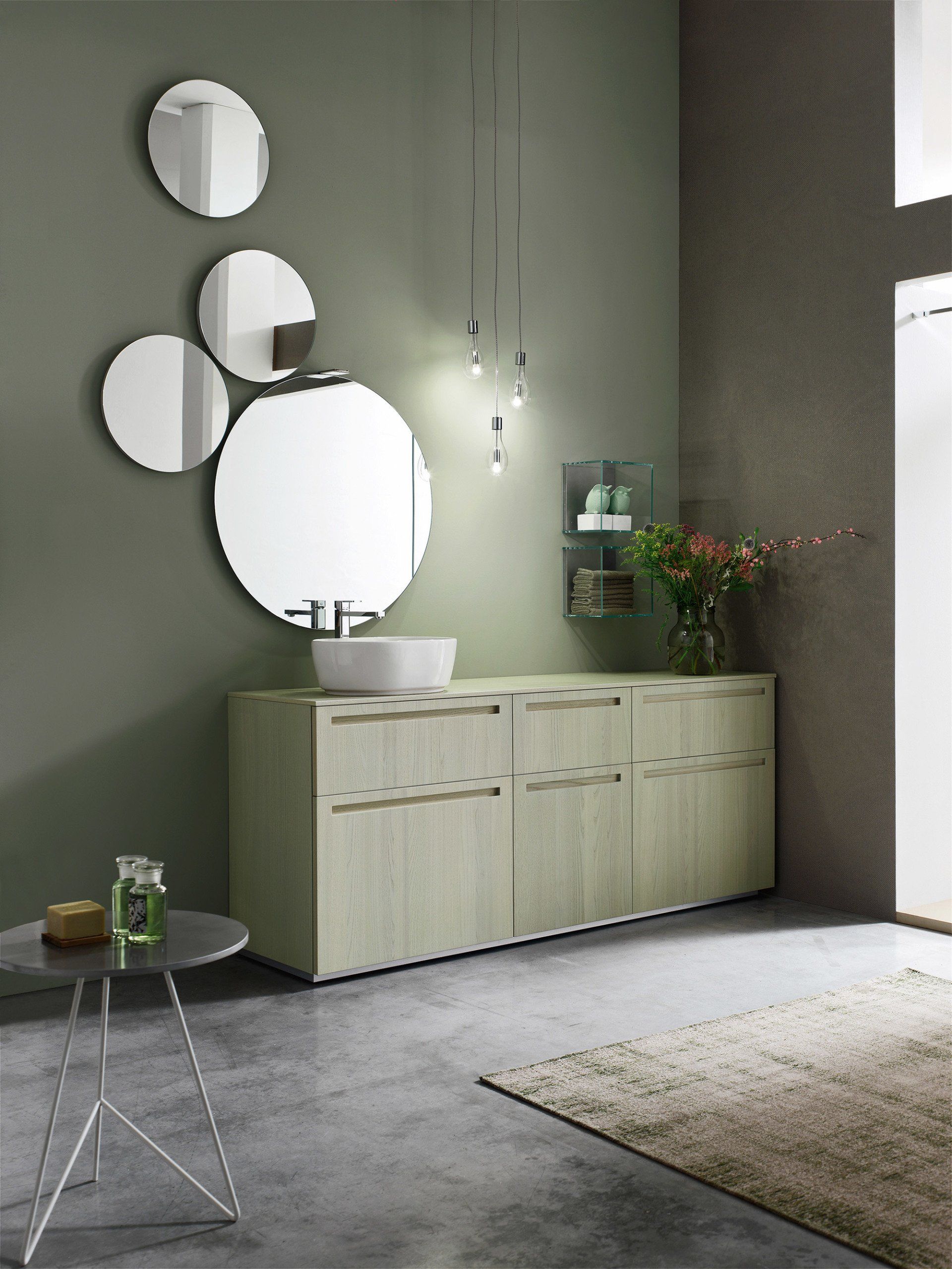 composizione bagno rovere maniglia incassata 07.