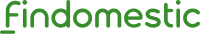La parola finddomestic è scritta in verde su sfondo bianco.