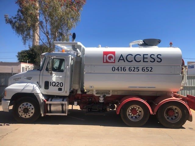 Silver Truck With IQ Access Text — Digital Printing in Mount Isa, QLD