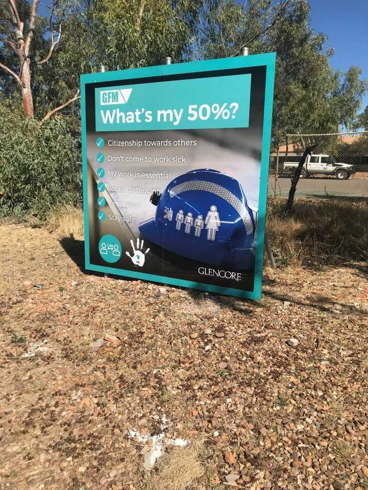 GFM What's My 50%? Sign — Digital Printing in Mount Isa, QLD