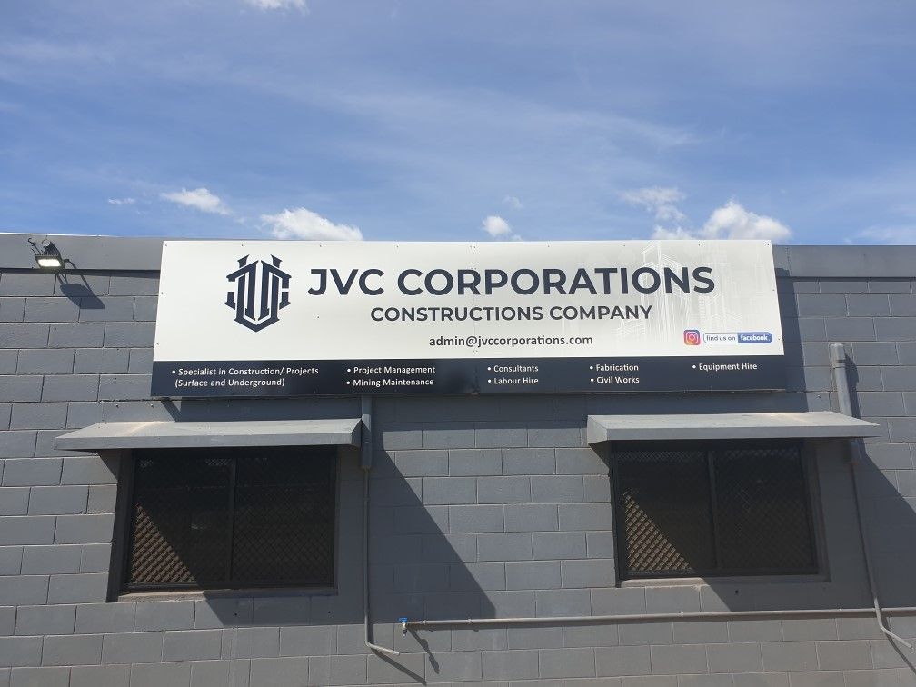 JVC Corporations Sign Board — Digital Printing in Mount Isa, QLD
