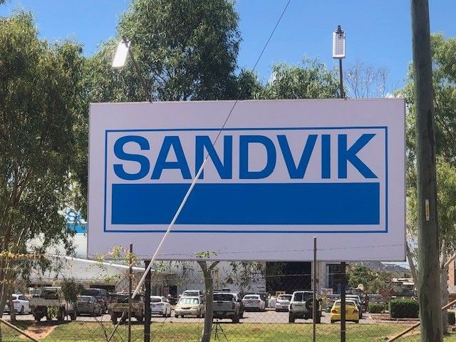 Sandvik Sign Board — Digital Printing in Mount Isa, QLD