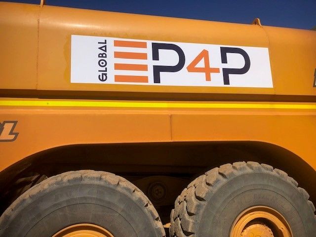 Global P4P Orange Truck — Digital Printing in Mount Isa, QLD