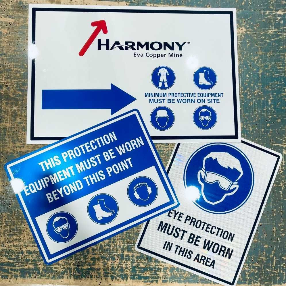 Harmony Eva Copper Mine Signs — Digital Printing in Mount Isa, QLD