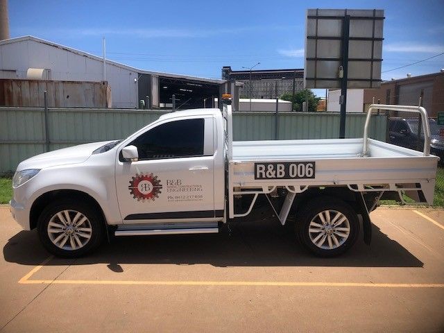 R & B White Truck — Digital Printing in Mount Isa, QLD