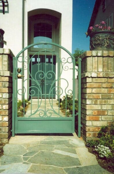 Blue Green Gate — B And C Welding And Iron Works in Garden Grove, CA