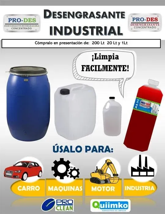PRODUCTOS DE LIMPIEZA QUIIMKO  -  DESENGRASANTE