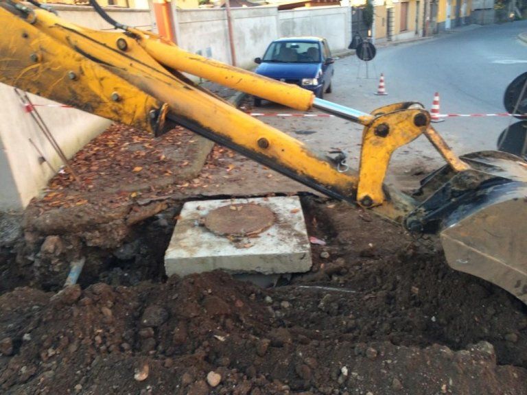 scavare una rete fogniaria