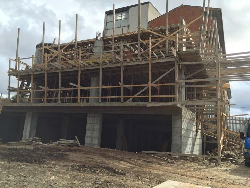 Cantiere per costruzione edificio