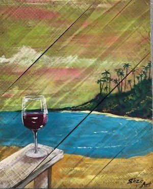 Sip, Paint, & Create your Dream Vacation Scene