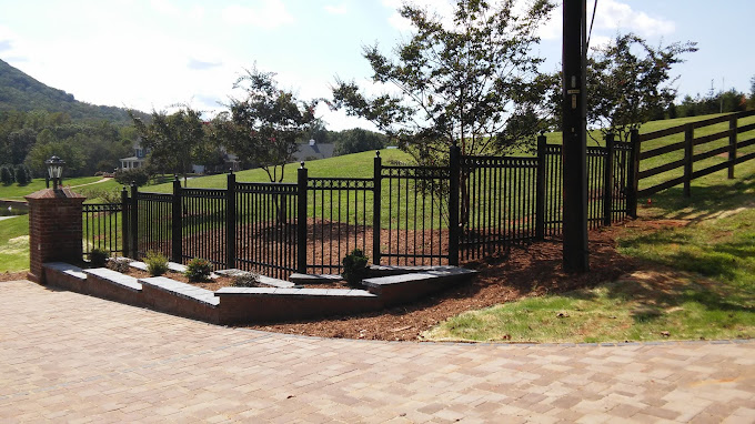Black Residential Fence — Hickory, NC — Hickory Fence Company®