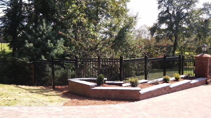 Black Residential Fence — Hickory, NC — Hickory Fence Company®