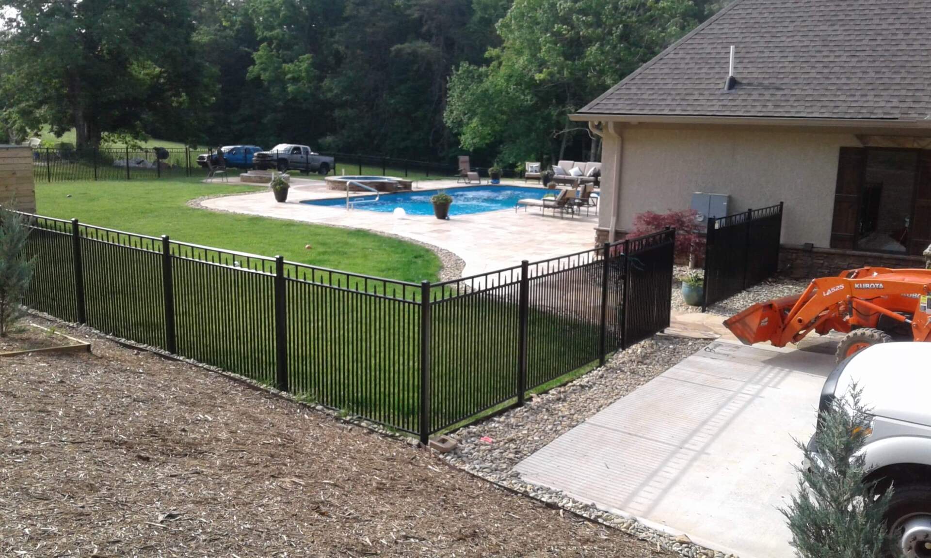 Bronze Aluminum Plate Post — Hickory, NC — Hickory Fence Company®