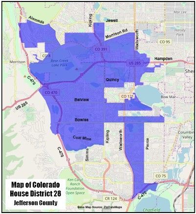 Map of Colorado House District 28