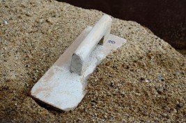 Plaster wood on sand — Concrete Products in Stanwood, WA
