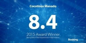 Cocotinos manado is a 2015 award winner on booking.com.