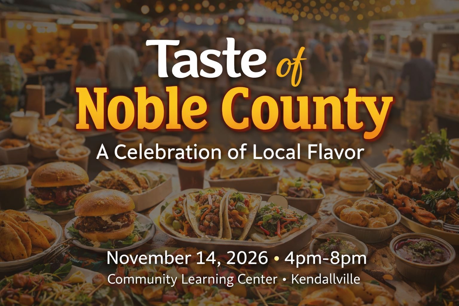 Taste of Noble County 2026 Banner