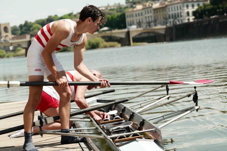 membri della società di canottaggio di Firenze
