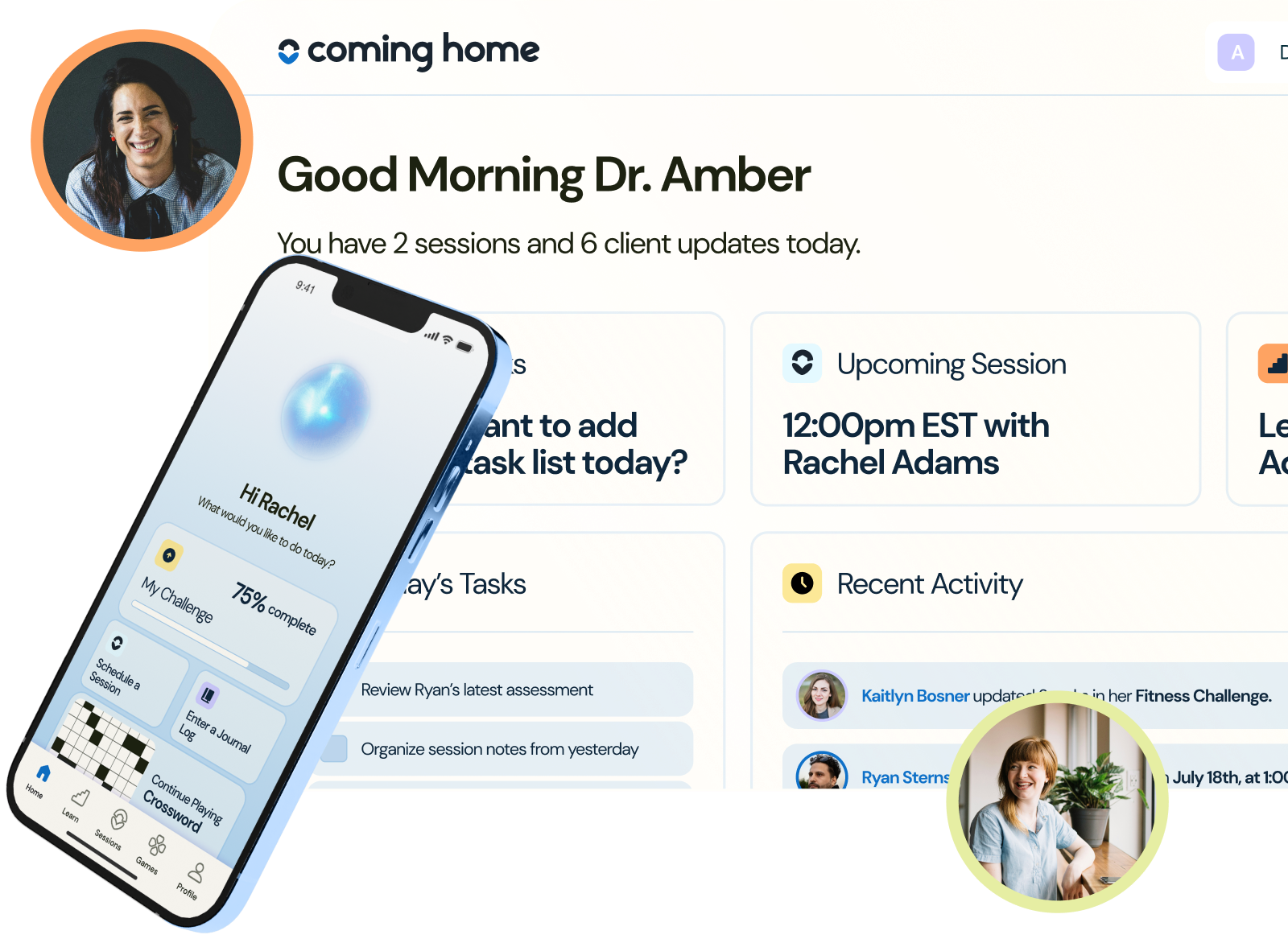 A cell phone is sitting on top of a coming home website.
