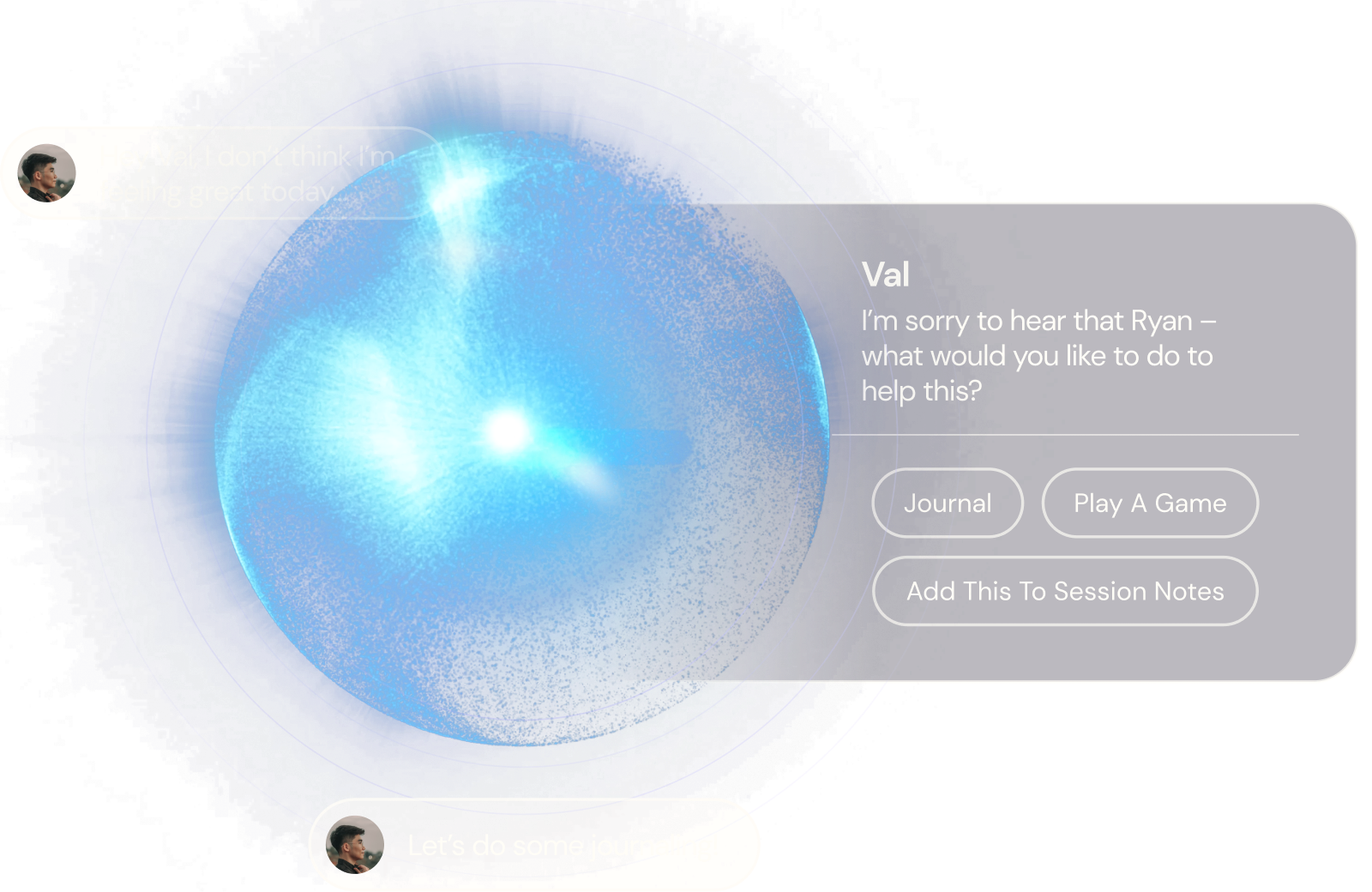 A blue sphere with buttons on it is on a white background.