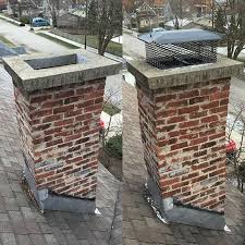 chimney cap installation before and after
