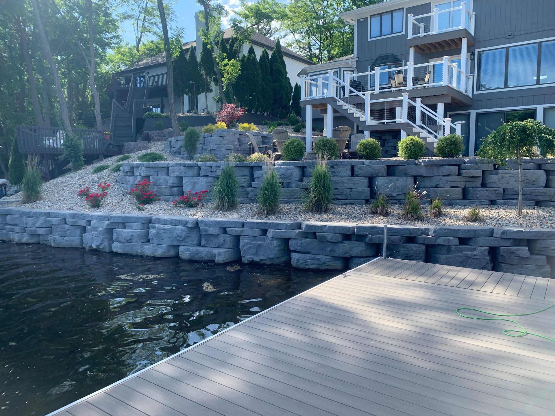 Retaining Wall on Waterfront