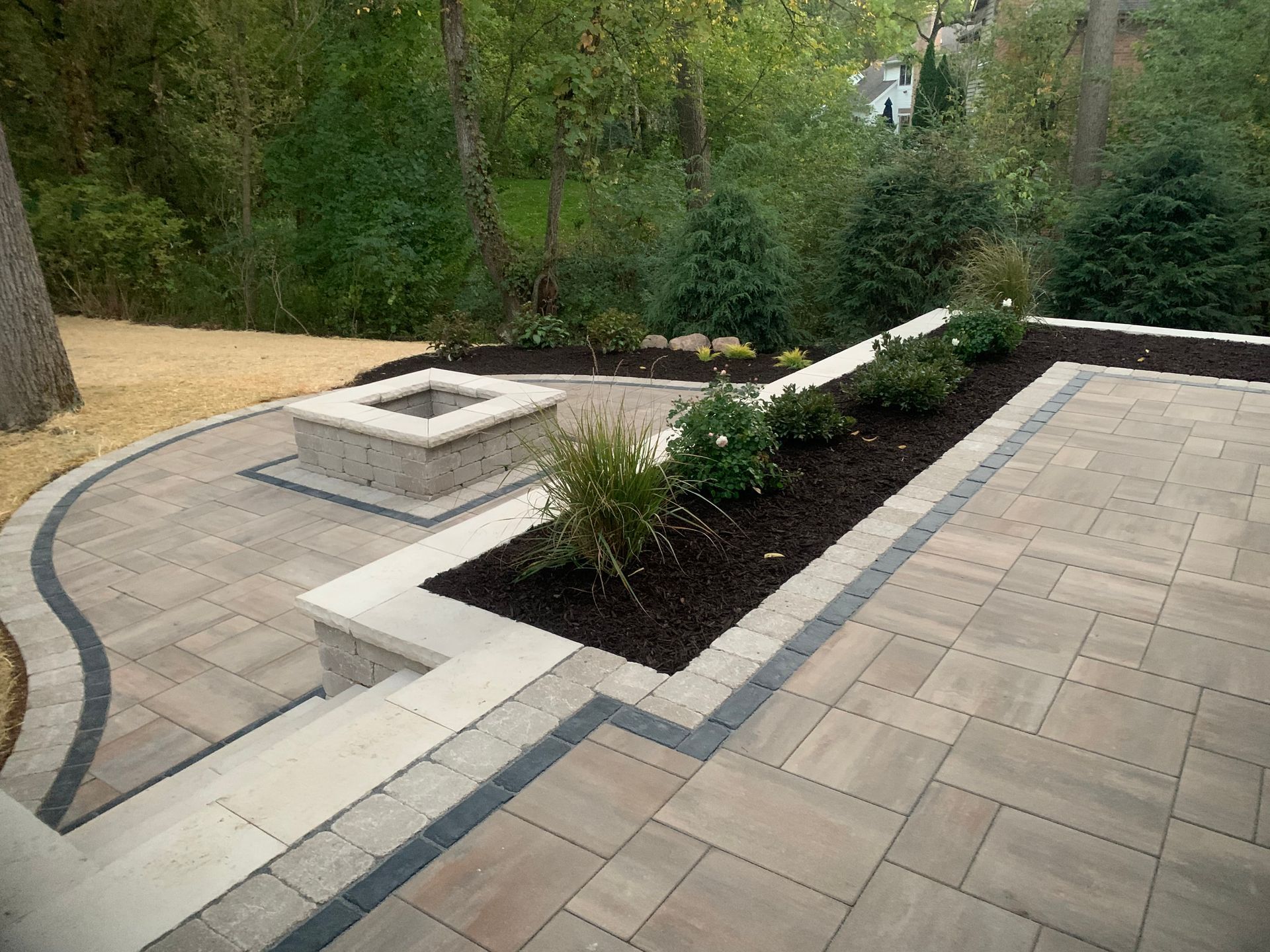 firepit installation in Valparaiso, IN