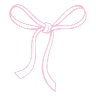 Pink ribbon bow.