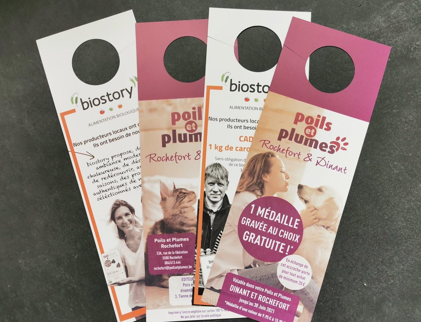 Street marketing - accroche portes - flyers