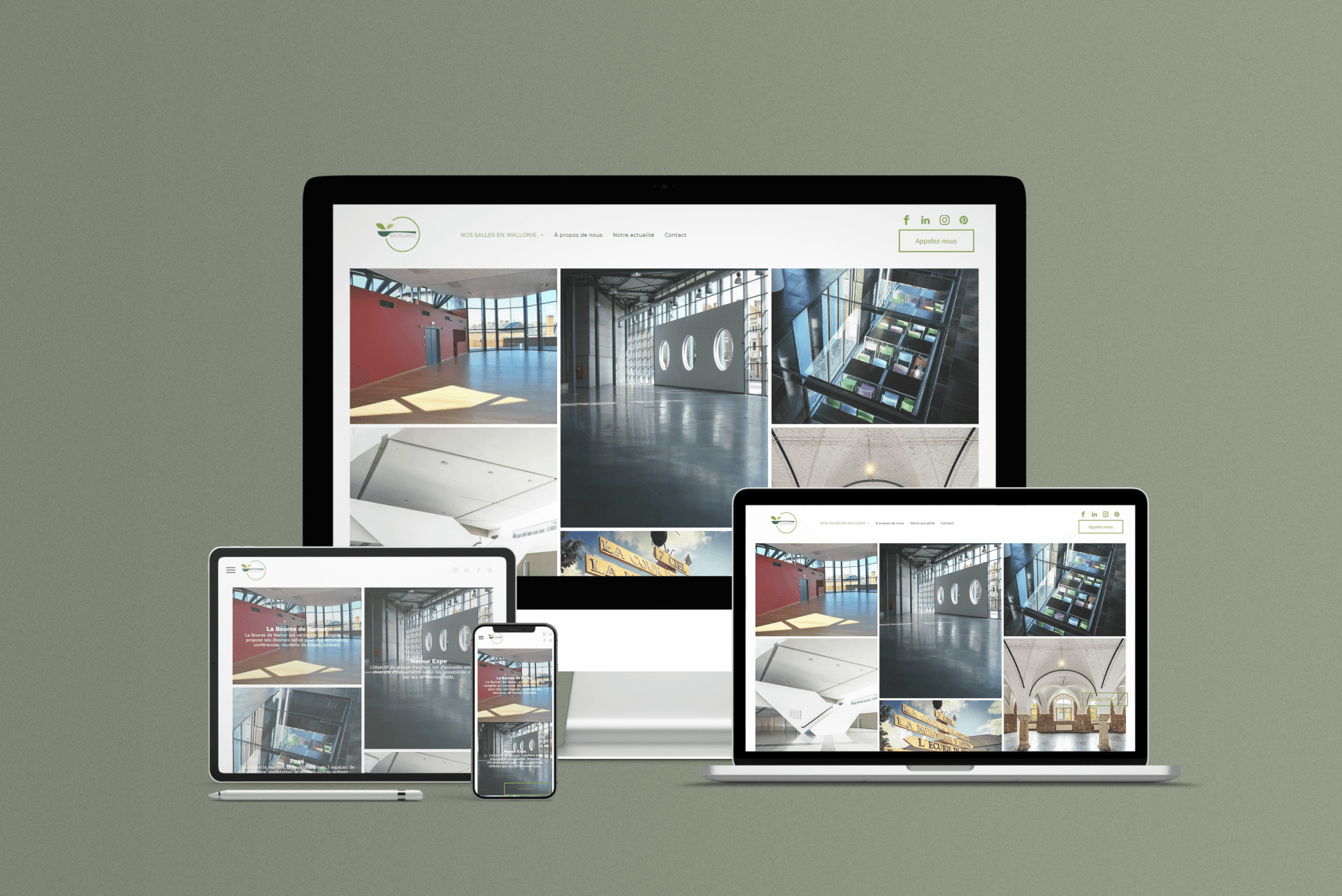 VERSUS Communication site internet Biorganic Wallonie