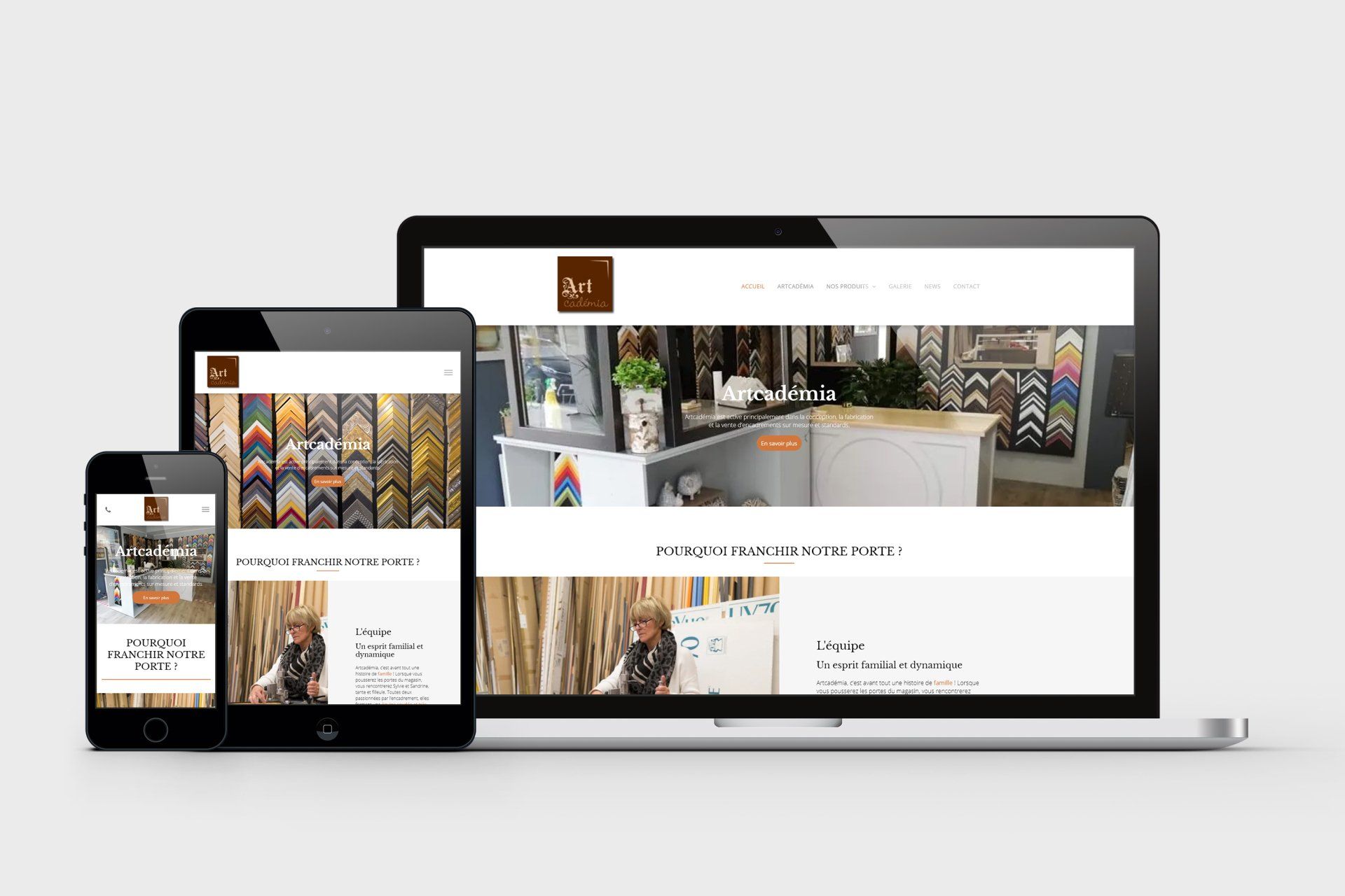 VERSUS Communication site internet Artcademia Wavre