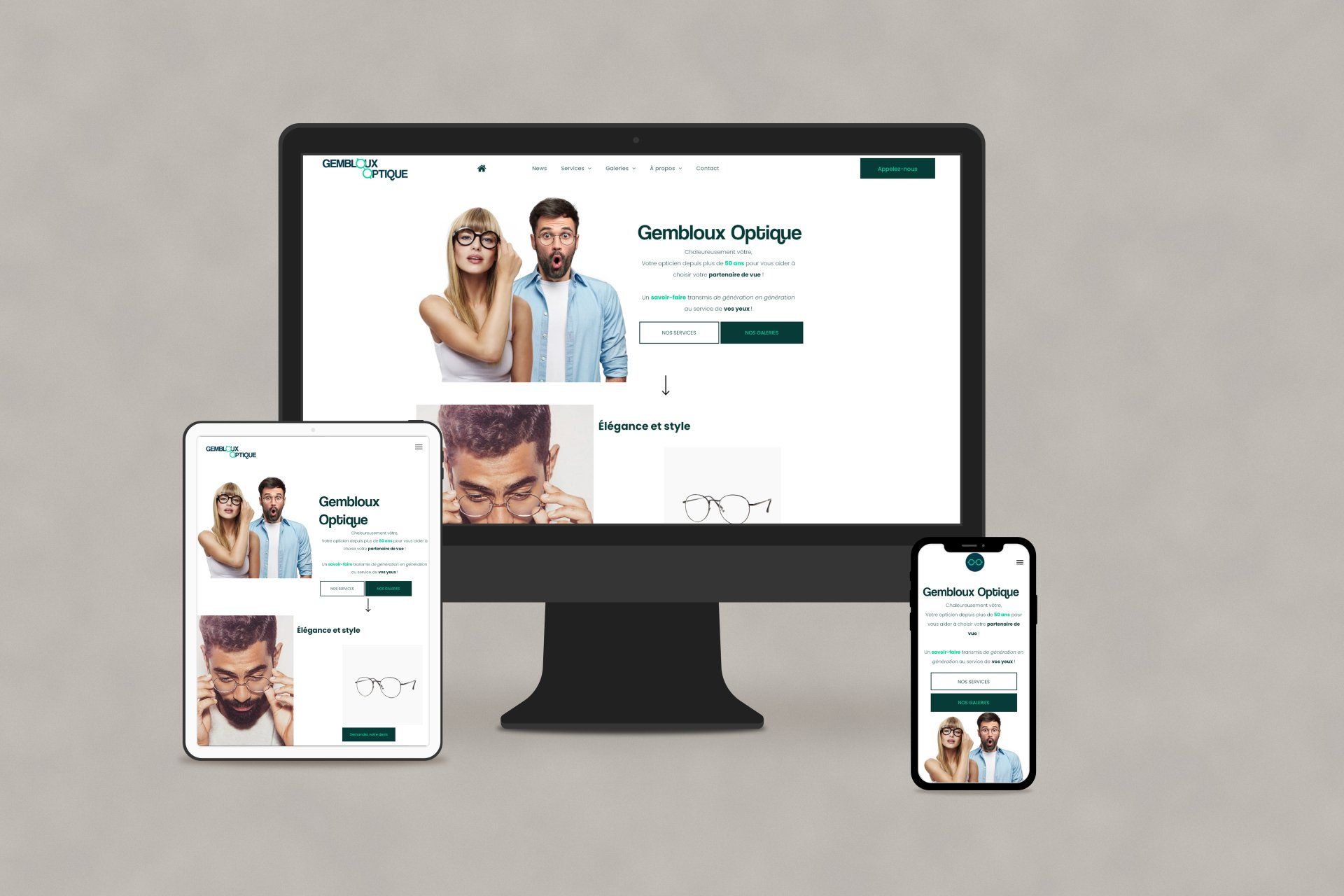 VERSUS Communication site internet Gembloux Optique Gembloux