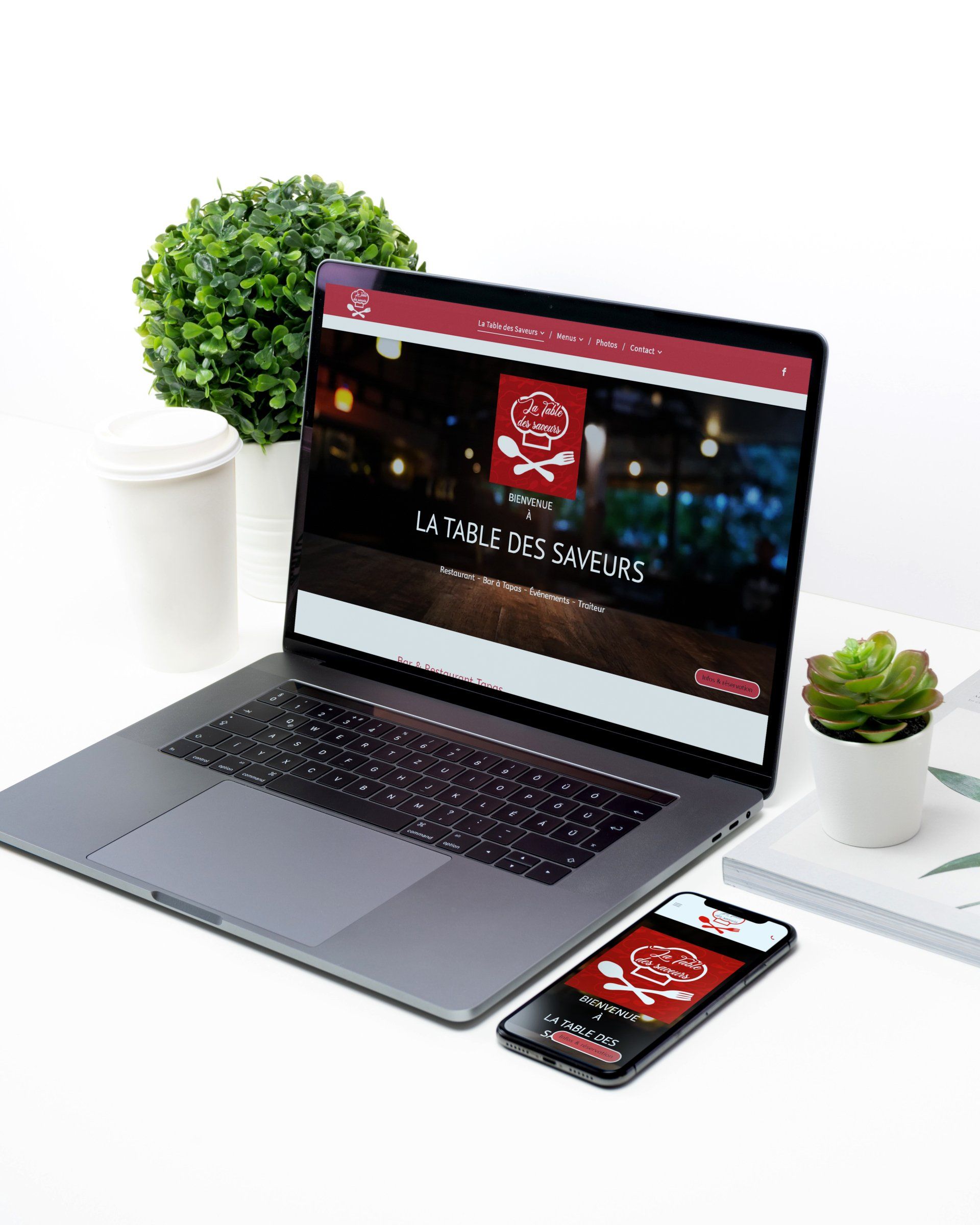 VERSUS Communication site internet La Table des Saveurs Aiseau-Presles